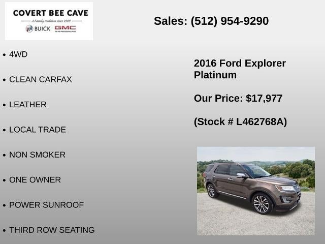 2016 Ford Explorer 4WD 4dr Platinum