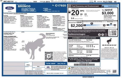 2023 Ford Bronco Outer Banks 4 Door Advanced 4x4