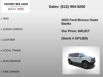 2023 Ford Bronco Outer Banks 4 Door Advanced 4x4