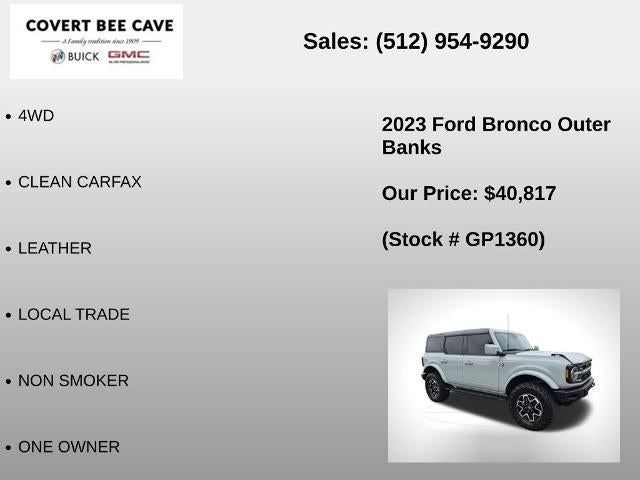 2023 Ford Bronco Outer Banks 4 Door Advanced 4x4