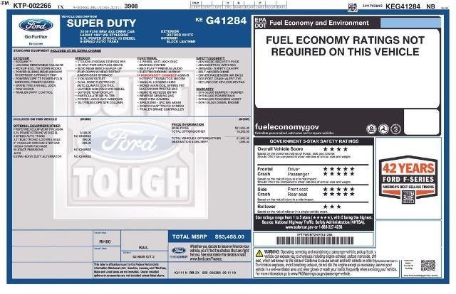 2019 Ford Super Duty F-250 SRW LARIAT 4WD Crew Cab 6.75' Box