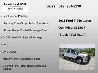 2015 Ford Super Duty F-250 SRW 4WD Crew Cab 6-3/4 Ft Box Lariat