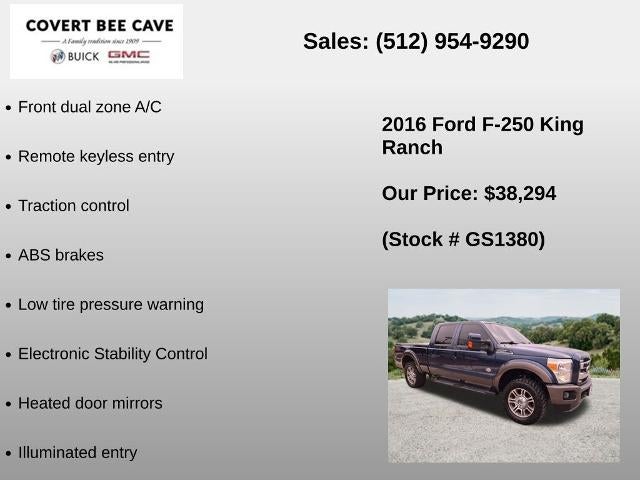 2016 Ford Super Duty F-250 SRW 4WD Crew Cab 6-3/4 Ft Box King Ranch