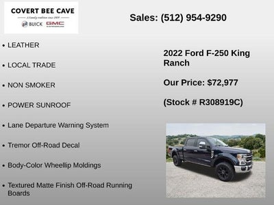 2022 Ford Super Duty F-250 SRW King Ranch 4WD Crew Cab 6.75' Box