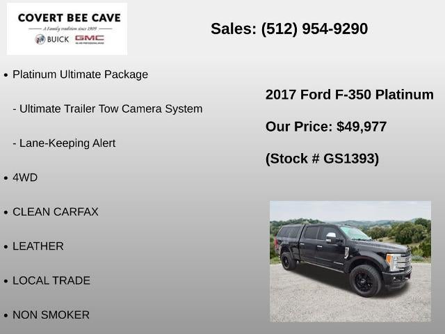 2017 Ford Super Duty F-350 SRW Platinum 4WD Crew Cab 6.75' Box