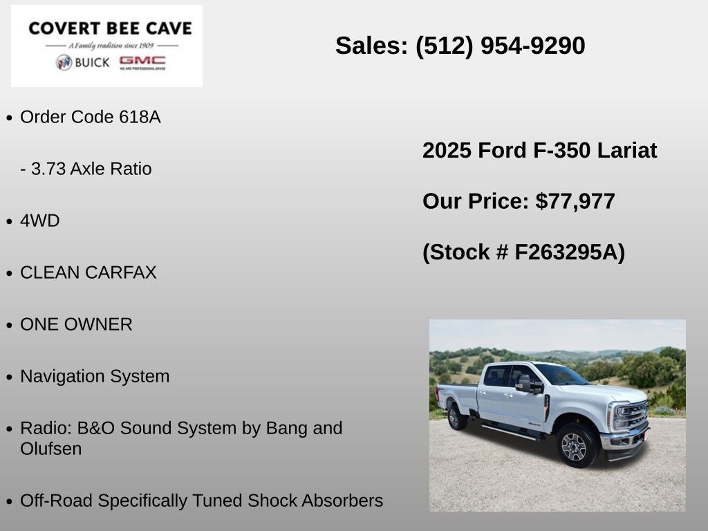 2025 Ford Super Duty F-350 SRW LARIAT 4WD Crew Cab 6.75' Box