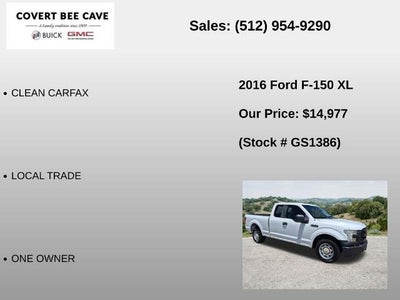 2016 Ford F-150 2WD SuperCab 6-1/2 Ft Box XL