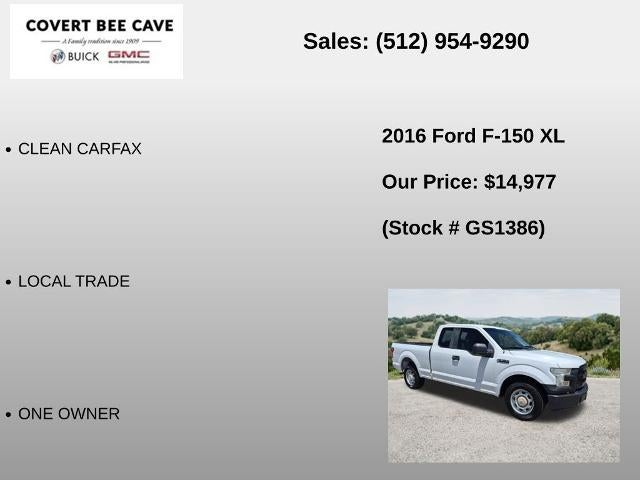 2016 Ford F-150 2WD SuperCab 6-1/2 Ft Box XL