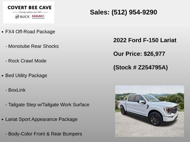2022 Ford F-150 LARIAT 4WD SuperCrew 5.5' Box