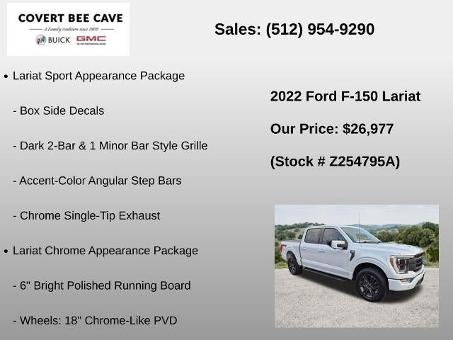 2022 Ford F-150 LARIAT 4WD SuperCrew 5.5' Box