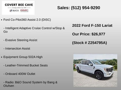 2022 Ford F-150 LARIAT 4WD SuperCrew 5.5' Box