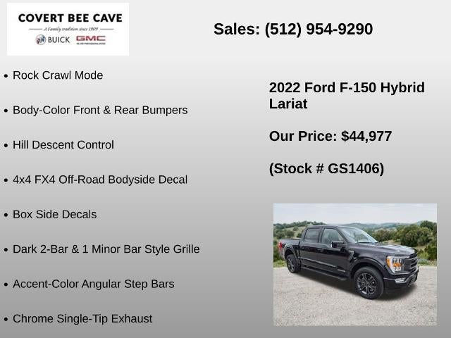 2022 Ford F-150 LARIAT 4WD SuperCrew 5.5' Box