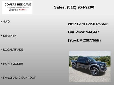 2017 Ford F-150 Raptor 4WD SuperCrew 5.5' Box