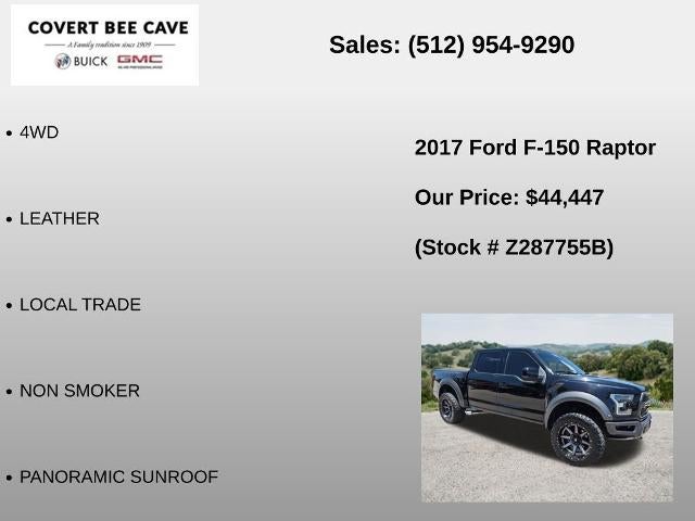 2017 Ford F-150 Raptor 4WD SuperCrew 5.5' Box