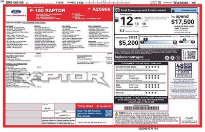 2026 Ford F-150 Raptor 4WD SuperCrew 5.5' Box