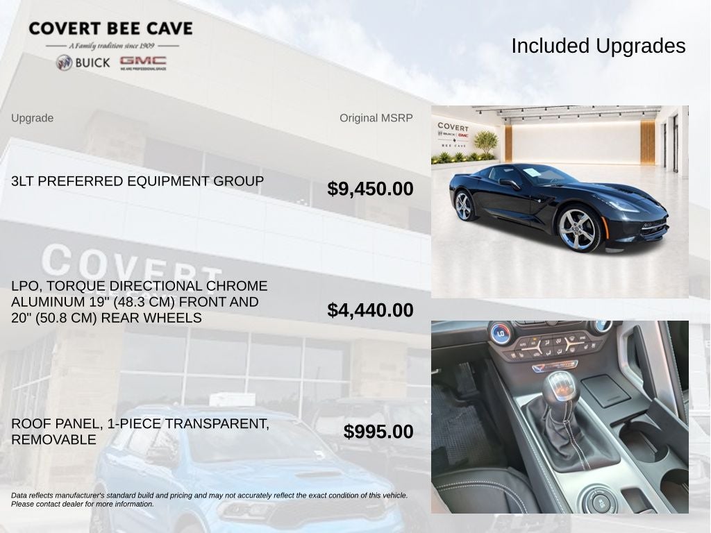 2015 Chevrolet Corvette Stingray Z51 3LT