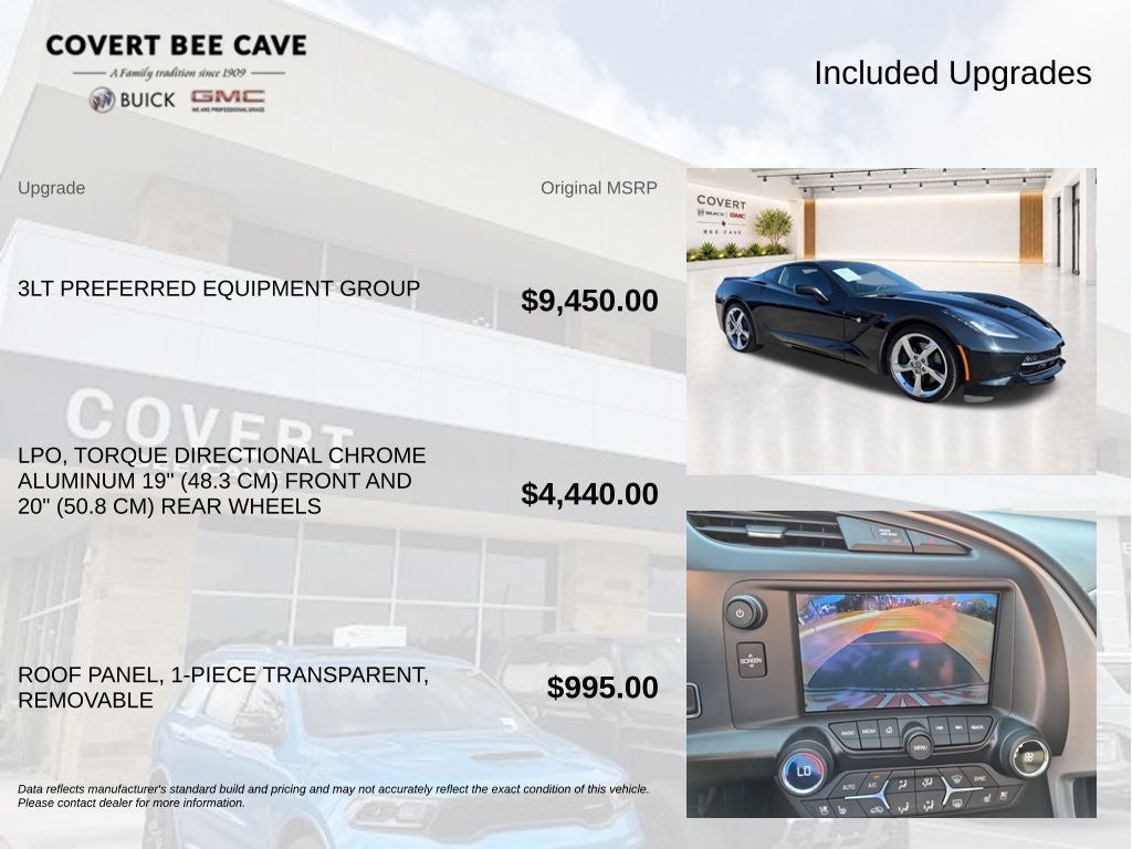 2015 Chevrolet Corvette Stingray Z51 3LT