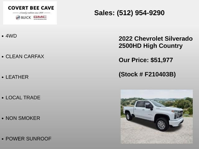 2022 Chevrolet Silverado 2500 HD Crew Cab Standard Box 4-Wheel Drive High Country