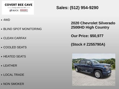 2020 Chevrolet Silverado 2500 HD Crew Cab Standard Box 4-Wheel Drive High Country
