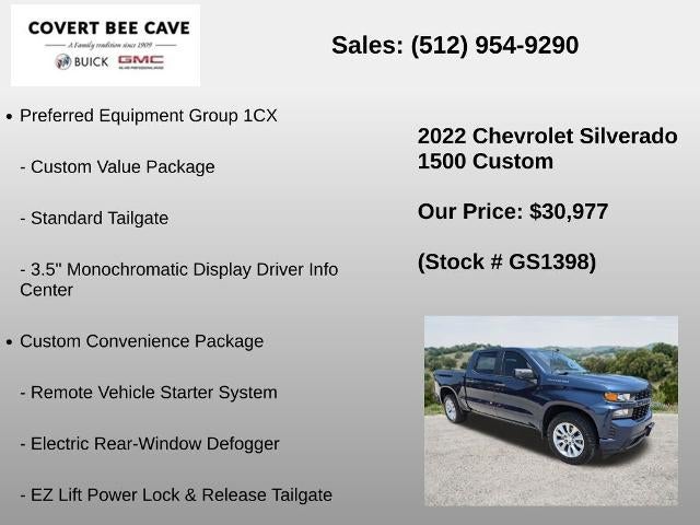 2022 Chevrolet Silverado 1500 LTD Crew Cab Short Box 2-Wheel Drive Custom