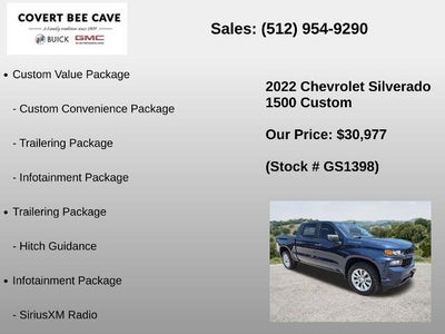 2022 Chevrolet Silverado 1500 LTD Crew Cab Short Box 2-Wheel Drive Custom