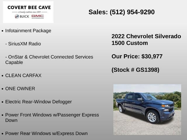 2022 Chevrolet Silverado 1500 LTD Crew Cab Short Box 2-Wheel Drive Custom