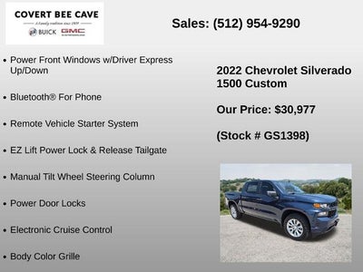 2022 Chevrolet Silverado 1500 LTD Crew Cab Short Box 2-Wheel Drive Custom