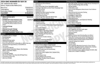 2024 GMC HUMMER EV SUV e4WD 4dr 3X