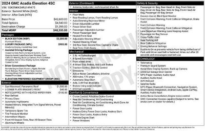 2024 GMC Acadia FWD Elevation