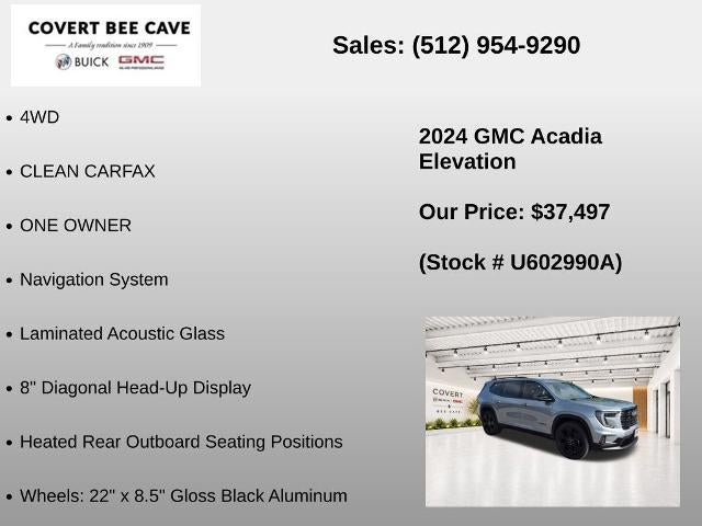 2024 GMC Acadia AWD Elevation