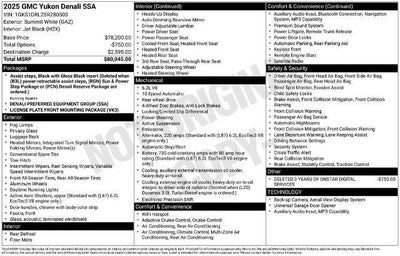 2025 GMC Yukon 2WD 4dr Denali