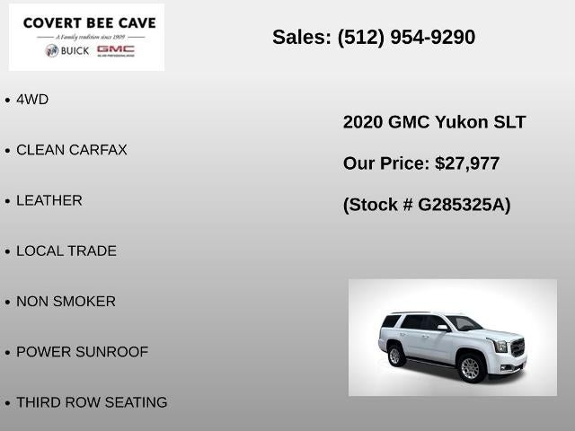 2020 GMC Yukon 4WD 4dr SLT