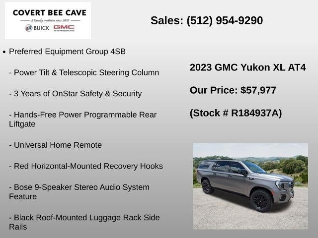 2023 GMC Yukon XL 4WD 4dr AT4