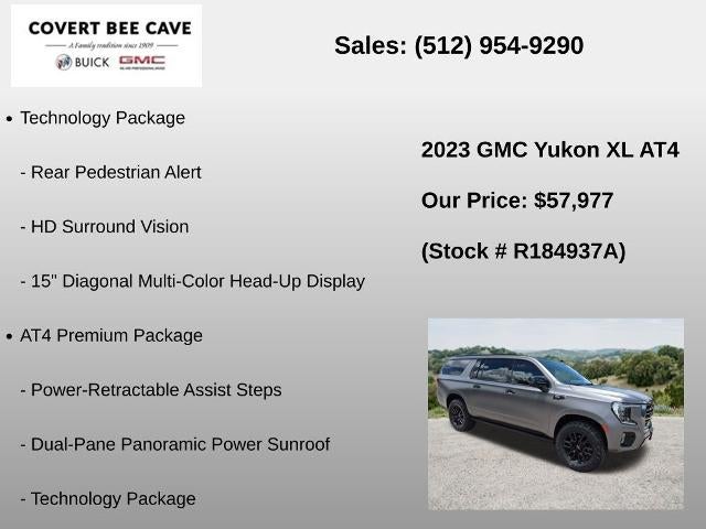 2023 GMC Yukon XL 4WD 4dr AT4