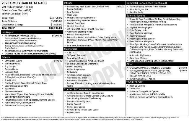 2023 GMC Yukon XL 4WD 4dr AT4