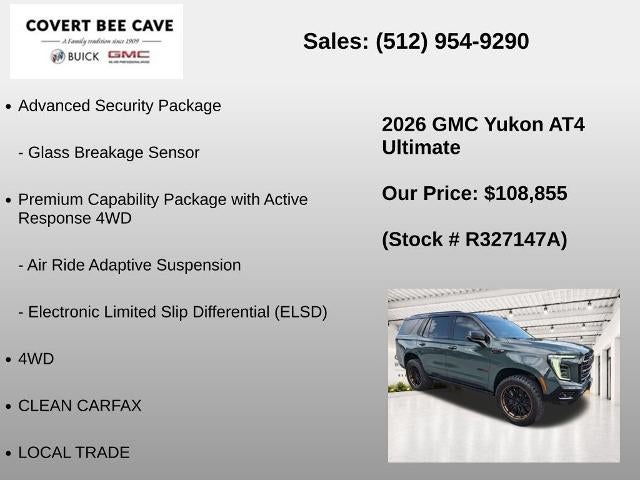 2026 GMC Yukon 4WD 4dr AT4 Ultimate