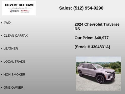 2024 Chevrolet Traverse RS w/2RS