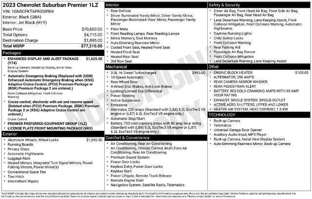 2023 Chevrolet Suburban 2WD Premier