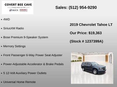 2019 Chevrolet Tahoe 4WD LT