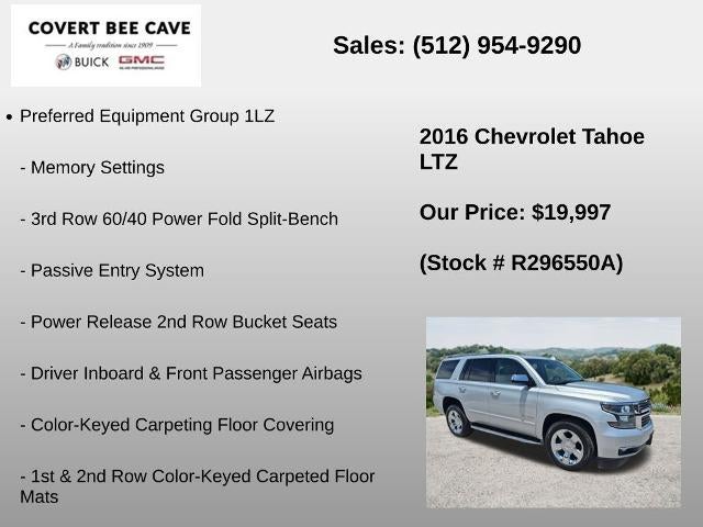 2016 Chevrolet Tahoe 4WD LTZ