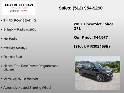 2021 Chevrolet Tahoe 4WD Z71