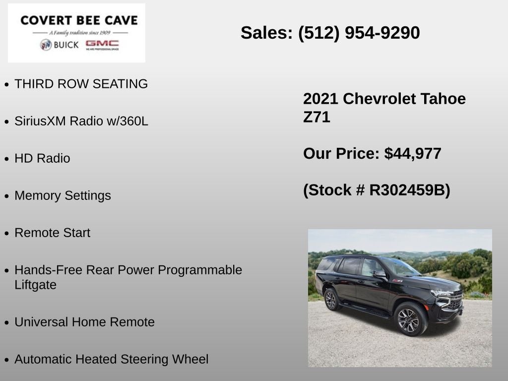2021 Chevrolet Tahoe 4WD Z71