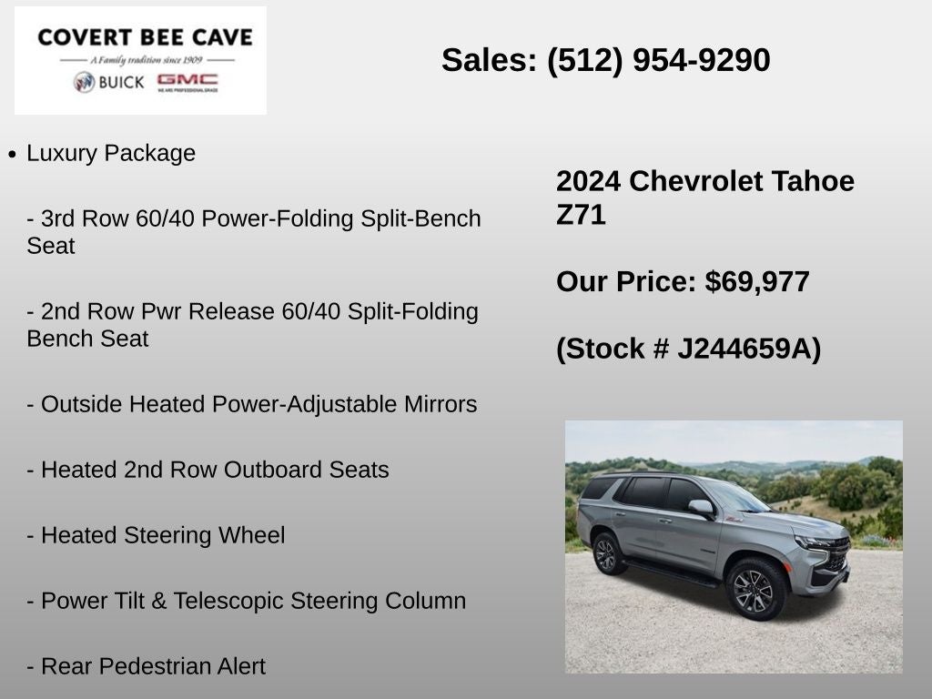 2024 Chevrolet Tahoe 4WD Z71