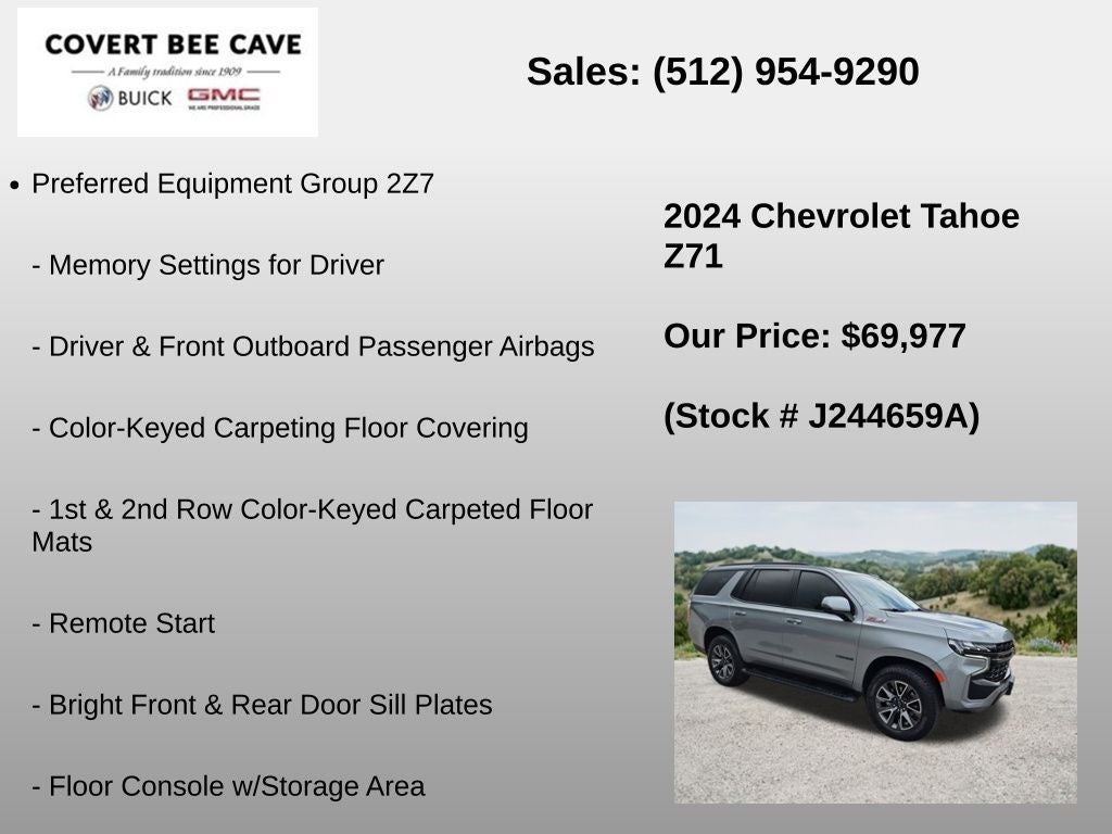 2024 Chevrolet Tahoe 4WD Z71