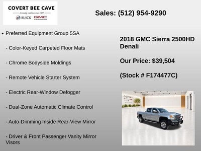 2018 GMC Sierra 2500 HD Crew Cab Standard Box 4-Wheel Drive Denali