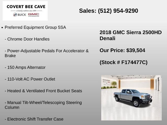 2018 GMC Sierra 2500 HD Crew Cab Standard Box 4-Wheel Drive Denali