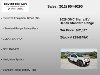 2026 GMC Sierra EV e4WD Crew Cab Standard Range Denali