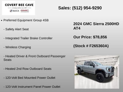 2024 GMC Sierra 2500 HD Crew Cab Standard Box 4-Wheel Drive AT4