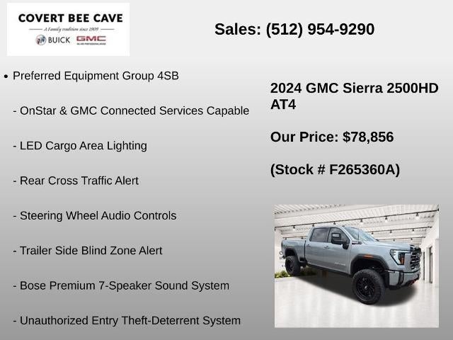 2024 GMC Sierra 2500 HD Crew Cab Standard Box 4-Wheel Drive AT4
