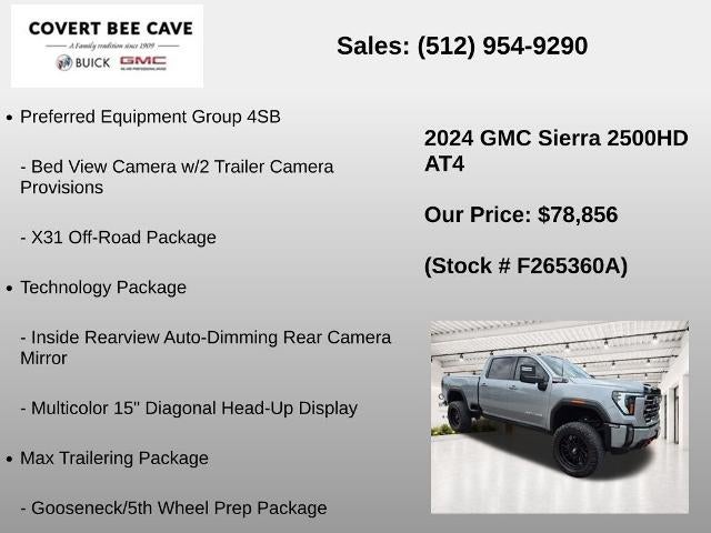 2024 GMC Sierra 2500 HD Crew Cab Standard Box 4-Wheel Drive AT4